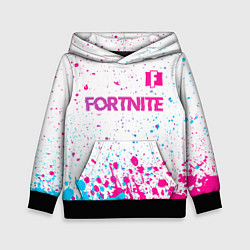 Толстовка-худи детская Fortnite Neon Gradient, цвет: 3D-черный