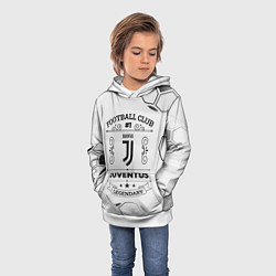 Толстовка-худи детская Juventus Football Club Number 1 Legendary, цвет: 3D-белый — фото 2