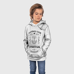 Толстовка-худи детская Everton Football Club Number 1 Legendary, цвет: 3D-белый — фото 2