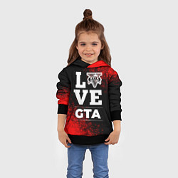 Толстовка-худи детская GTA Love Классика, цвет: 3D-черный — фото 2
