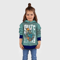 Толстовка-худи детская Вечно молодой дед, цвет: 3D-синий — фото 2