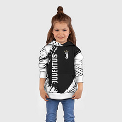 Толстовка-худи детская Fc juventus фс ювентус, цвет: 3D-белый — фото 2