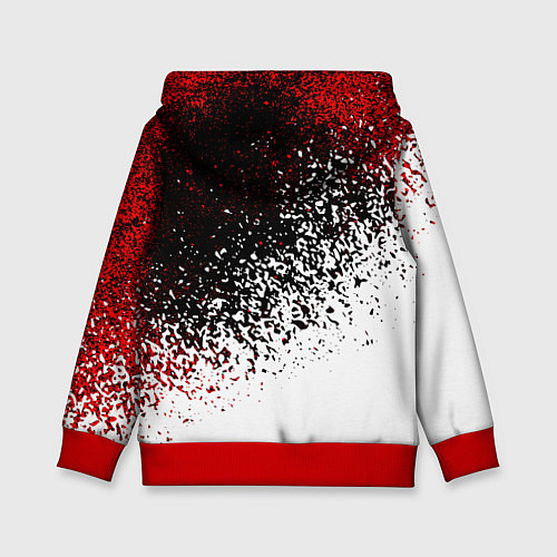 Детская толстовка Ac milan краска / 3D-Красный – фото 2