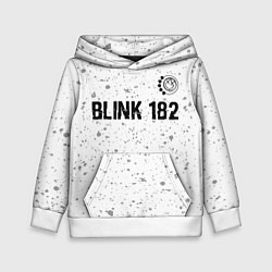 Толстовка-худи детская Blink 182 Glitch на светлом фоне, цвет: 3D-белый