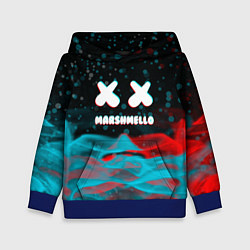 Детская толстовка Marshmello logo крапинки