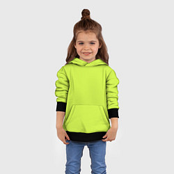 Толстовка-худи детская Зеленый неон из фильма Барби, цвет: 3D-черный — фото 2