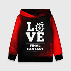 Толстовка-худи детская Final Fantasy Love Классика, цвет: 3D-черный