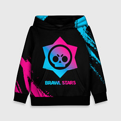 Детская толстовка Brawl Stars Neon Gradient