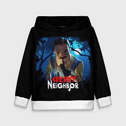 Толстовка-худи детская Secret Neighbor, цвет: 3D-белый