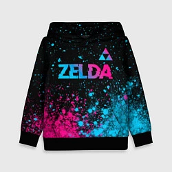 Детская толстовка Zelda Neon Triforce