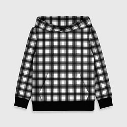 Детская толстовка Black and white trendy checkered pattern