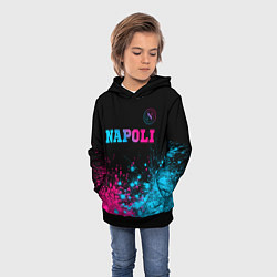 Толстовка-худи детская Napoli Neon Gradient, цвет: 3D-черный — фото 2