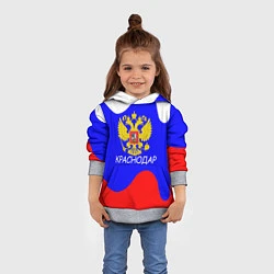 Толстовка-худи детская Краснодар - ГЕРБ, цвет: 3D-меланж — фото 2