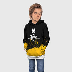 Толстовка-худи детская Stray - одинокий кот, цвет: 3D-белый — фото 2