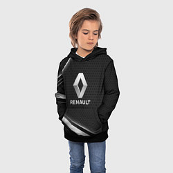 Толстовка-худи детская Renault абстракция, цвет: 3D-черный — фото 2