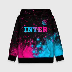 Детская толстовка Inter - neon gradient: символ сверху