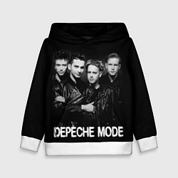 Толстовка-худи детская Depeche Mode - black & white portrait, цвет: 3D-белый