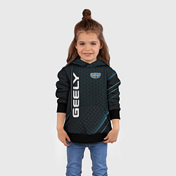 Толстовка-худи детская Geely Абстракция, цвет: 3D-черный — фото 2