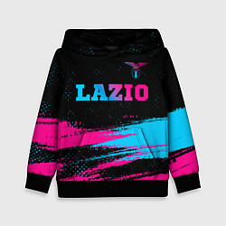 Детская толстовка Lazio - neon gradient: символ сверху