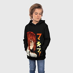 Толстовка-худи детская Демон контроля - Человек-бензопила, цвет: 3D-черный — фото 2