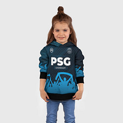Толстовка-худи детская PSG legendary форма фанатов, цвет: 3D-черный — фото 2