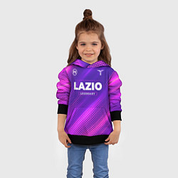 Толстовка-худи детская Lazio legendary sport grunge, цвет: 3D-черный — фото 2