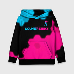 Детская толстовка Counter Strike - neon gradient: символ сверху