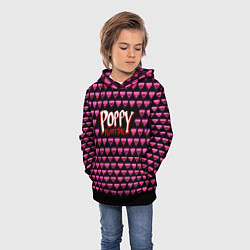 Толстовка-худи детская Poppy Playtime - Kissy Missy Pattern - Huggy Wuggy, цвет: 3D-черный — фото 2
