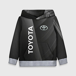 Детская толстовка Toyota - серая абстракция