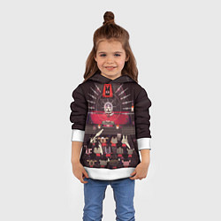 Толстовка-худи детская Культ ягнёнка в сборе - Cult of the lamb, цвет: 3D-белый — фото 2