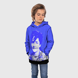 Толстовка-худи детская Юрий Шатунов в детстве - автограф, цвет: 3D-черный — фото 2