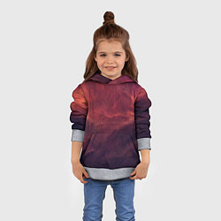 Толстовка-худи детская Галактический пожар, цвет: 3D-меланж — фото 2