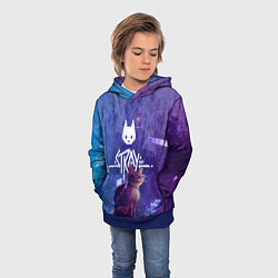Толстовка-худи детская Stray - kot - neon, цвет: 3D-синий — фото 2