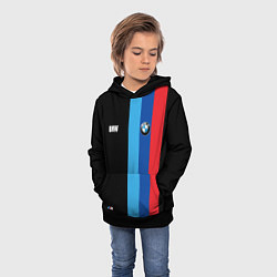 Толстовка-худи детская BMW - М Линии : Черный, цвет: 3D-черный — фото 2