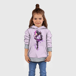Толстовка-худи детская Стройная гимнастка, цвет: 3D-меланж — фото 2