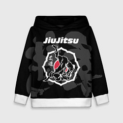 Детская толстовка Jiu-jitsu throw logo