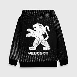 Детская толстовка Peugeot с потертостями на темном фоне