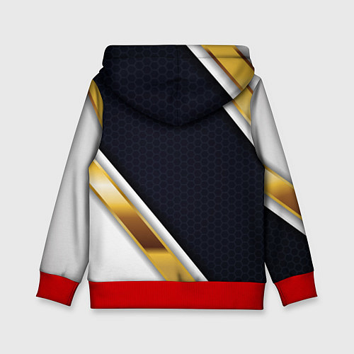 Детская толстовка Gold and white Russia / 3D-Красный – фото 2