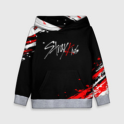 Толстовка-худи детская Stray kids - краска, цвет: 3D-меланж