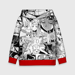 Толстовка-худи детская Да я паук и что с того pattern, цвет: 3D-красный