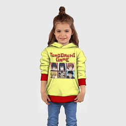 Толстовка-худи детская Tomodachi Game: аниме, цвет: 3D-красный — фото 2