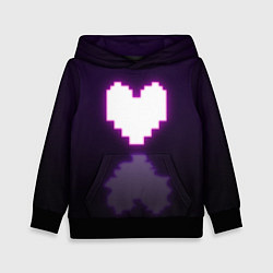 Детская толстовка Undertale heart neon