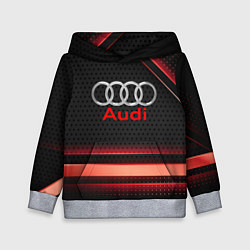Детская толстовка Audi абстракция карбон