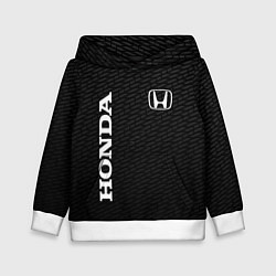 Толстовка-худи детская Honda карбон, цвет: 3D-белый