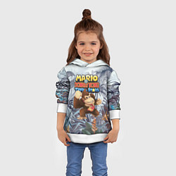 Толстовка-худи детская Mario Donkey Kong - Nintendo - Gorilla, цвет: 3D-белый — фото 2