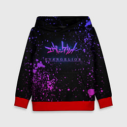 Детская толстовка Evangelion neon logo