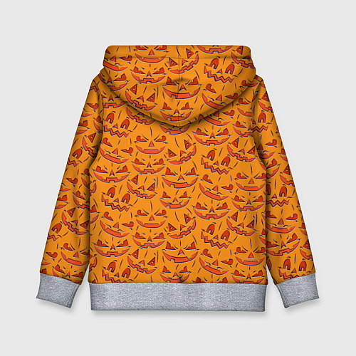 Детская толстовка Halloween Pumpkin Pattern / 3D-Меланж – фото 2