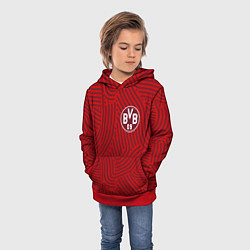 Толстовка-худи детская Borussia отпечатки, цвет: 3D-красный — фото 2