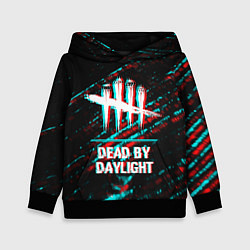 Детская толстовка Dead by Daylight в стиле glitch и баги графики на