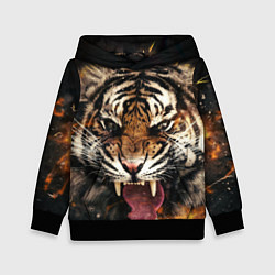 Детская толстовка Оскал тигра